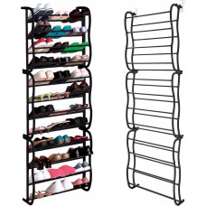Uz durvīm iekārts apavu organizators ModernHome, melns