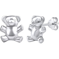Silver earrings teddy bears PRM11269