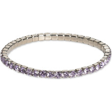 Tennis bracelet with violet crystals Euphoria 32418 VIO