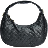 Women's leather handbag AL WH SBV 18 Nero