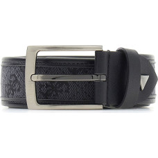 Men's belt BM7859P6135-BLA - Belt length: 105 cm