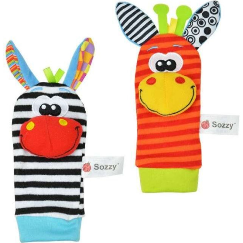 Rotaļu zeķes ar grabulīšiem 2 gab.