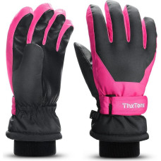 Bērnu slēpošanas cimdi, rozā