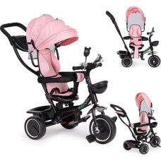 Ecotoys Tricycle with rotating seat, canopy, pink, ECOTOYS