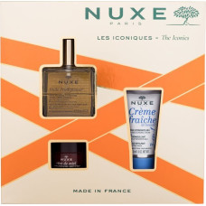 Dāvanu komplekts Nuxe The Iconics Nuxe Best Seller Gift Box Prodigious: eļļa, 50 ml + sejas krēms, 30 ml + lūpu balzams, 15 g