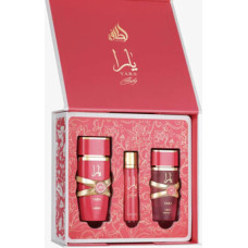 Lattafa Perfumes Yara Candy D&aacute;rkov&aacute; sada EDP 100 ml, miniaturka EDP 12 ml a vlasov&yacute; sprej 50 ml