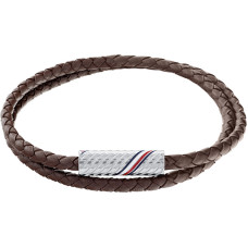 Stylový dvojitý kožený náramek 2790468