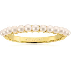 Charming gold-plated with real pearls Ellera SJ-R2869-P-YG - Circuit: 50 mm