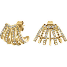 Dazzling gold-plated earrings with Swarovski crystals JECCG-J1029