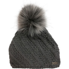 Winter hat with pom-pom Grey 350-G