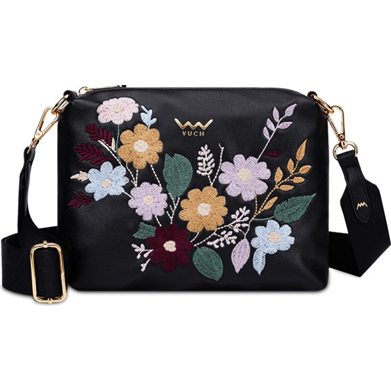 Dámská crossbody kabelka Coalie Flowers Black