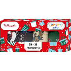 Dárková sada ponožek Crazy Socks Box BE481044-005 - Size: 39-42