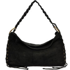Women's leather handbag AL 8178T Nero