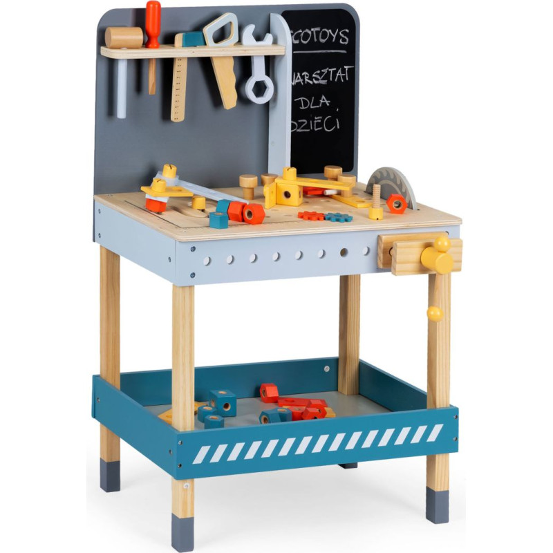 Ecotoys Wooden Tool Workshop Set with 47 Pieces by ECOTOYS