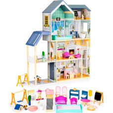 Ecotoys XXL dollhouse Maya Residence 28 pieces ECOTOYS