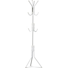 Modernhome Floor Standing coat rack with 11 hooks for clothes, metal, white &ndash; ModernHome