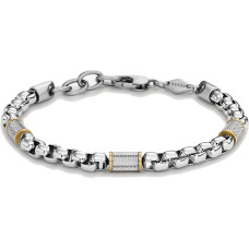 Modern steel bracelet All Stacked Up JF04138998