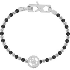 Modern steel bracelet with onyx Log-in JUMB03037JWSTBK - Dimension: 20 cm - S