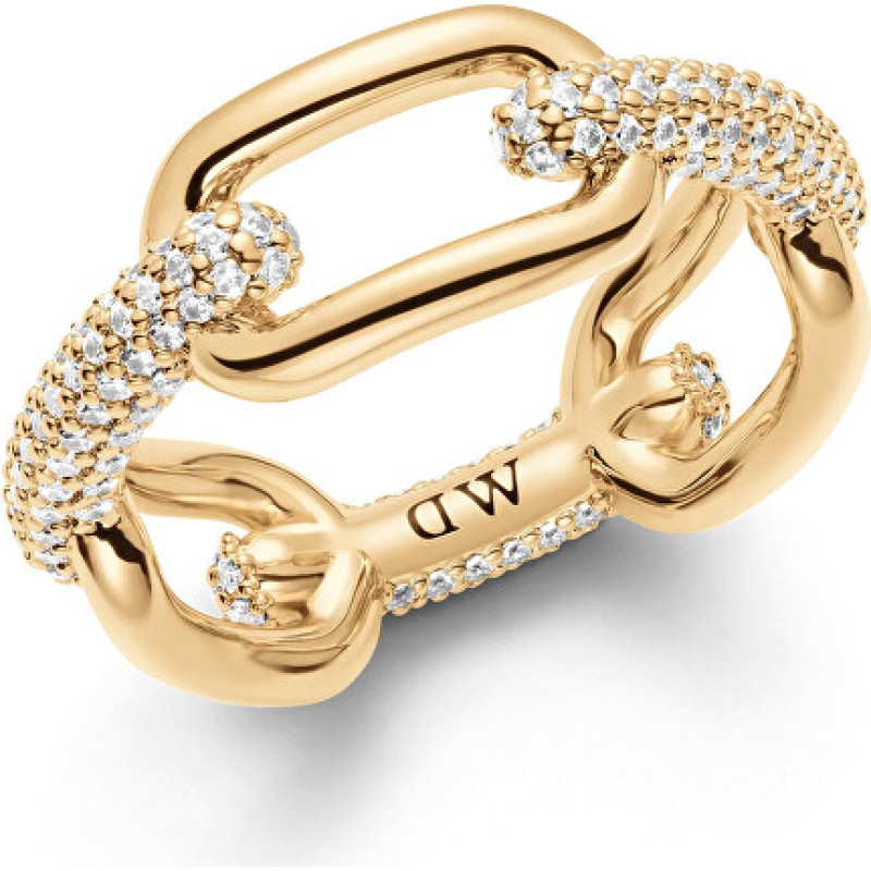 Luxury gold-plated ring Crystal Link DW0040059 - Circuit: 52 mm