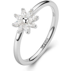 Charming silver ring with a flower Gaia RZGA80 - Circuit: 56 mm