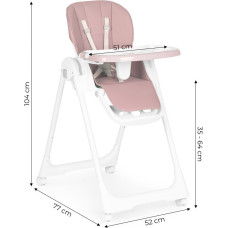 Bērnu barošanas krēsls, rozā