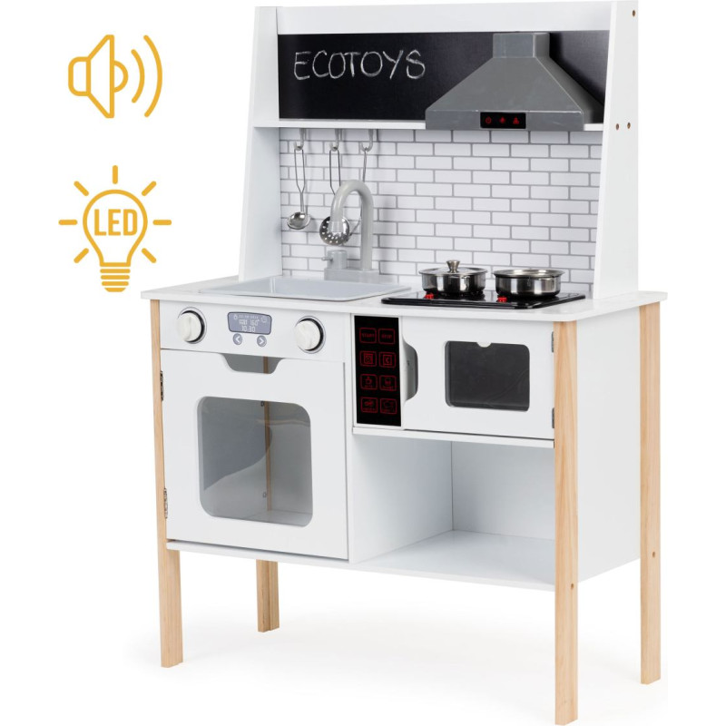 Ecotoys Wooden kitchen for children + sounds of lights
