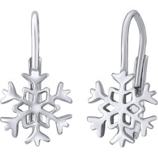 Silver earrings Snowflake SILVEGOB70566