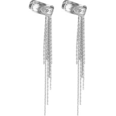 Long steel earrings with chains Fashion LJ2769