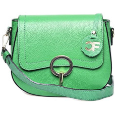 Dámská kožená crossbody kabelka CF1885 Verde