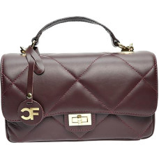 Dámská kožená crossbody kabelka CF2211 Vino