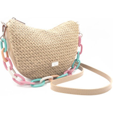 Women's leather handbag Banana Bag 82330 Camel