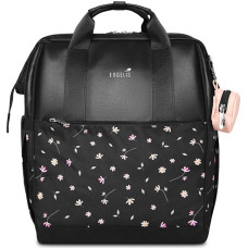 Women's backpack Eloa Flowers Black