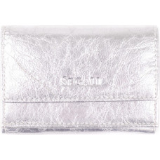 Women´s leather wallet 1756 silver shiny