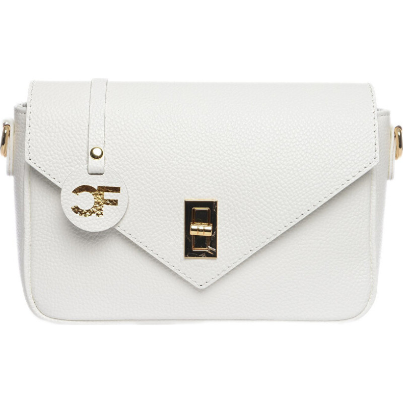 Dámská kožená crossbody kabelka CF1948T Bianco
