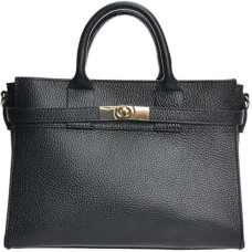 Women's leather handbag AL WH TSBV 45 Nero