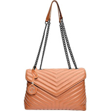 Women's leather handbag LV 2183 Cognac
