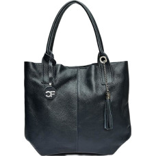 Women's leather Hobo handbag CF1619 Blu