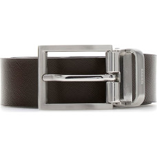 Men's reversible belt BMBCLOP5135-COF - Belt length: 105 cm