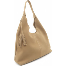 Women's leather handbag 2 in 1 51167 Camel