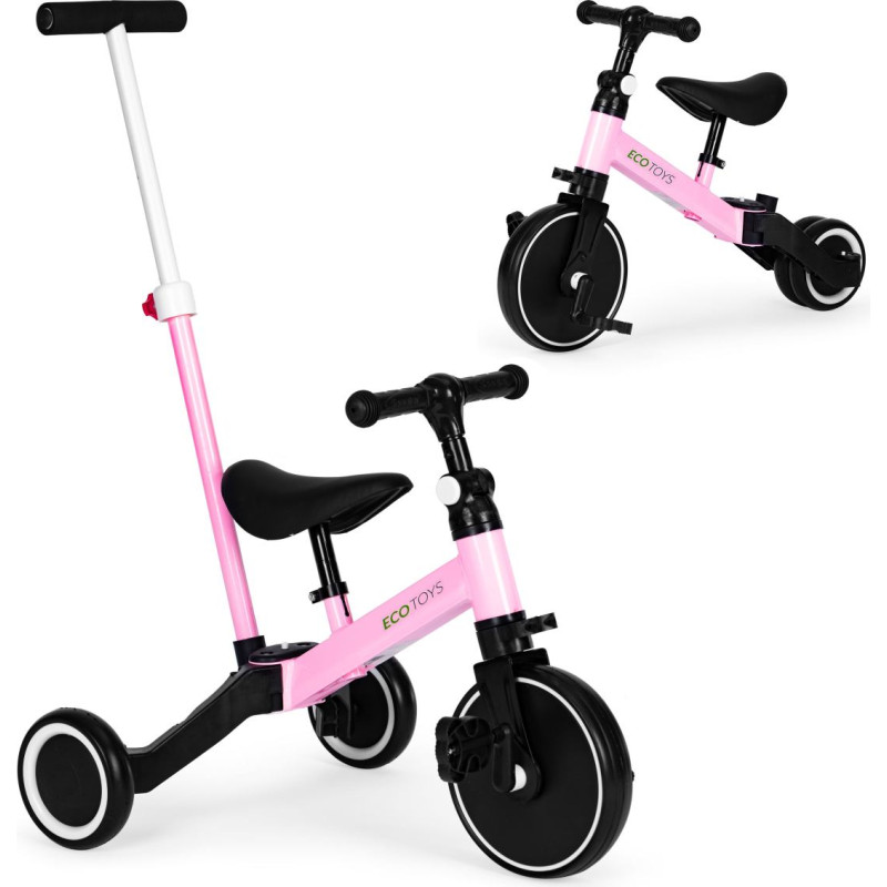 Ecotoys 2-in-1 Tricycle Balance Bike with Push Handle ECOTOYS