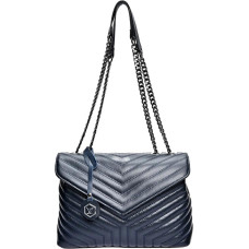 Women's leather handbag LV 2183 Blu Scuro