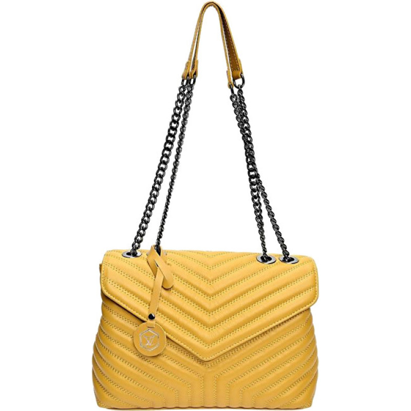 Women's leather handbag LV 2183 Senape