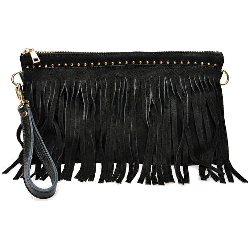 Women's leather handbag AL 8176T Nero