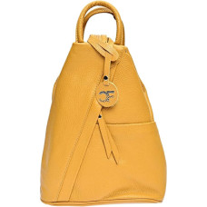 Women's leather backpack CF1625 Senape