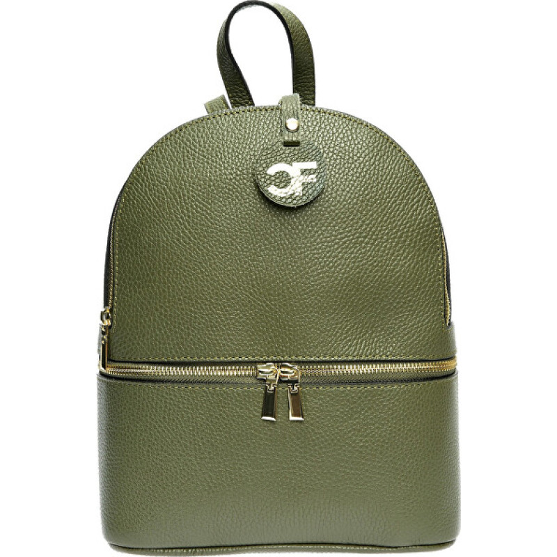 Women's leather backpack CF1778 Verde