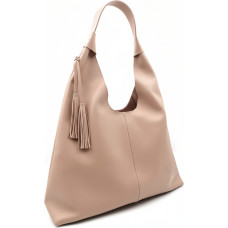 Women's leather handbag 2 in 1 51175 Nude