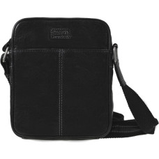Men´s leather crossbody bag 7018 Black