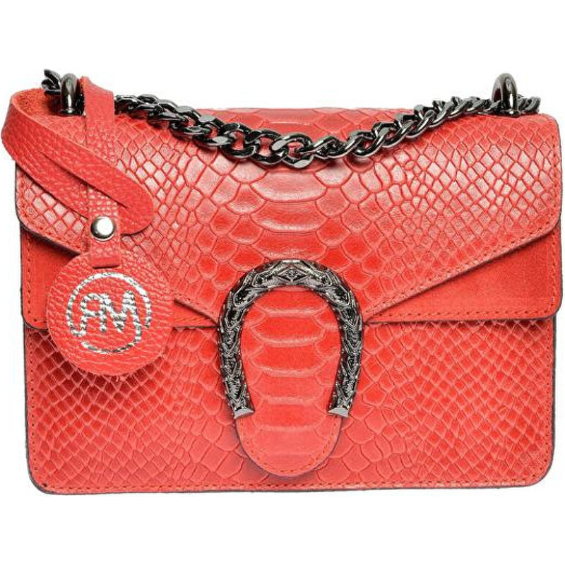 Dámská kožená kabelka RM8140 Rosso