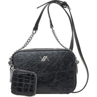 Women's 2-in-1 crossbody bag 16-7924 black