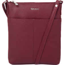 Dámská kožená crossbody kabelka 7001 B bordo